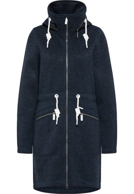 ICEBOUND Serie yuka Strickfleecemantel Damen Marine Melange