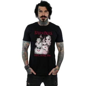 Disney - "Bad Girls Have More Fun" T-Shirt für Herren (Schwarz)
