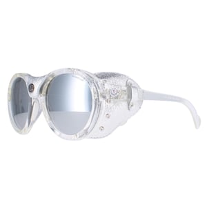 Moncler Runde Unisex Kristall Silber Grau Silber Spiegel ML0046