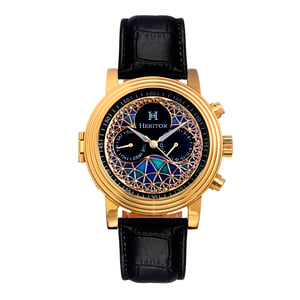 Heritor Automatic Legacy Lederbanduhr mit Tag/Datum