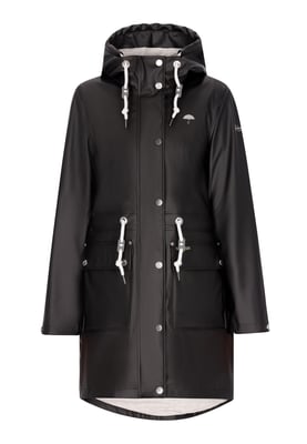 Schmuddelwedda Regenmantel Damen schwarz