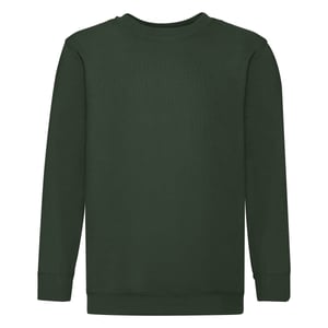 Fruit of the Loom - "Premium" Sweatshirt für Kinder angesetzte Ärmel (Flaschengrün)