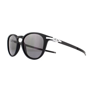 Oakley Round Mens Satin Black Prizm Gris Lunettes de soleil