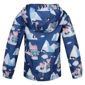 Regatta - "Penguin" Jacke, wasserfest Zum Falten für Kinder (Space-Blau/Eisblau)