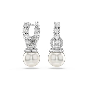 Swarovski 'Matrix Pearl' Damen-Ohrgehänge aus Metalllegierung - Silber 5691716
