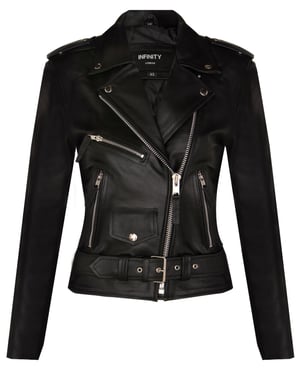 Damen-Bikerjacke aus Rindsleder – Mansfield