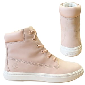 Timberland Londyn Chukka Schnürtrainer Pink Leder Damen Stiefel A1pbd x31a