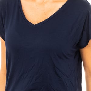 Kurzärmeliges Damen-T-Shirt mit V-Ausschnitt 1487904682