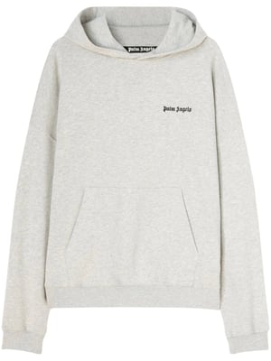 Kapuzenpullover mit aufgesticktem Logo von Palm Angels in Grau