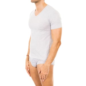 Herren-T-Shirt mit kurzen Ärmeln und V-Ausschnitt M351001