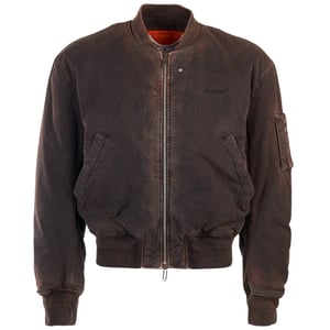Off-White Diag Tab Vintage schwarze Bomberjacke