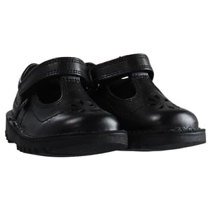Kickers T-Bar Flutter Kinderschuhe Schwarz