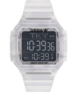 Adidas Originals Street Digital One GMT Unisex Transparente Uhr AOST22049