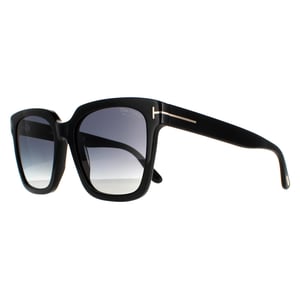 Lunettes de soleil Tom Ford Selby FT0952 01d fumée noire brillante polarisée