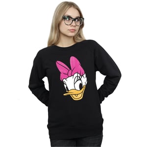 Disney - "Daisy Duck Head Painted" Sweatshirt für Damen (Schwarz)