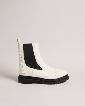 Ted Baker Lukki Womens White Chelsea Stiefel