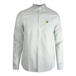 Lyle & Scott Seersucker Strike Langarm-Grunhemd