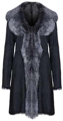 Damen-Trenchcoat aus Toscana-Schaffell-Wildleder-Tbilisi