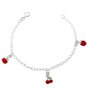 Orphelia 'Apple' Kinder 925 Sterling Silber Set: Armband + Ohrringe - Silber SET-7149/2