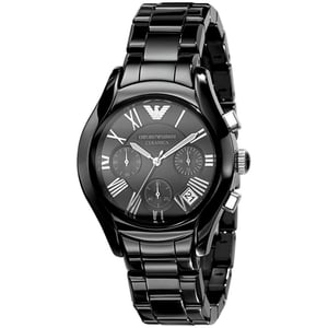 Emporio Armani AR1401 Chronograph Ceramica Schwarz Herrenuhr