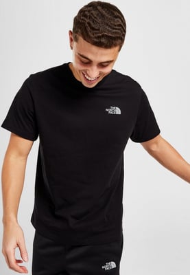 The North Face einfache Kuppel reflektierende Logo-T-Shirt in schwarz