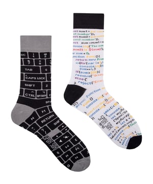 SPOX SOX - Herren & Damen Mismatched Novelty Odd Socks - IT Developer