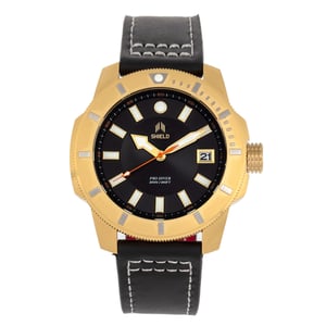 Shield Shaw Lederarmband Herren-Taucheruhr mit Datum