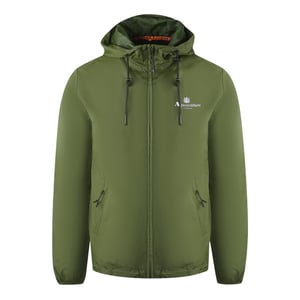 Aquascutum London Logo Armee Grün Active Windbreaker Jacke