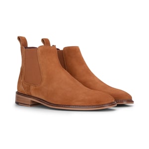 London Brogues Chelsea-Stiefeletten zum Hineinschlüpfen aus Wildleder in Hellbraun für Herren