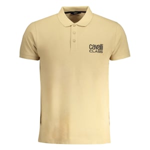 Cavalli Class Bold Logo Beiges Polo-Shirt