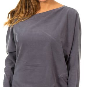 Damenpullover mit Fledermausärmeln und Rundhalsausschnitt 10DVE0780