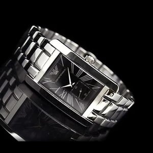 Emporio Armani AR0156 Klassisch Schwarz Rechteck Herrenuhr