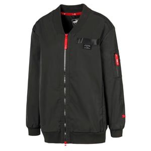 Puma x Adriana Lima Long Black Womens Bomber Jacke 519149 01