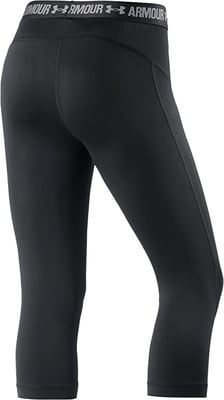 Under ArmourHeatgear Capri Leggings Enge Schwarz - Frauen