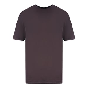 Braunes T-Shirt mit Amiri-Print und Logo