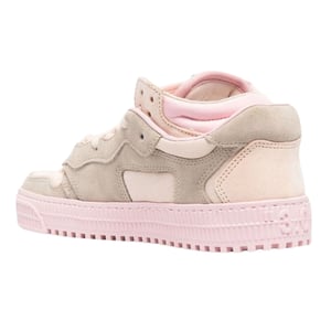 Off-White Floating Arrow Low-Top-Sneaker aus rosa Leder