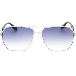 Marc Jacob Palladium Sonnenbrille mit blauen Glasern und silbernen Glasern