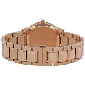 Burberry BU9034 Rose Zifferblatt Rose Gold-Ton Damenuhr