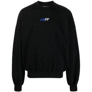 Off-White Exact Opposite Boxy Fit Schwarzes Sweatshirt