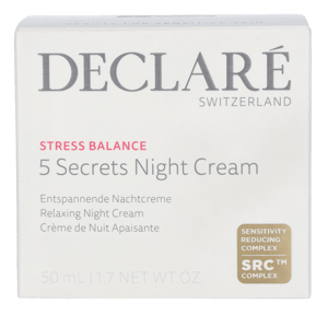 Declare Stressbalance 5 Secrets Night Cream.