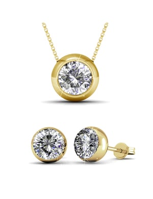 Mondsets - Gold und Kristall