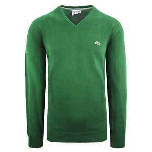 Lacoste -Baumwollmenschengrün -Pullover