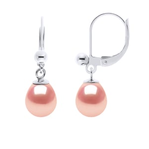 DIADEMA - Ohrringe - Silber und echte Süßwasserperlen - Rosa