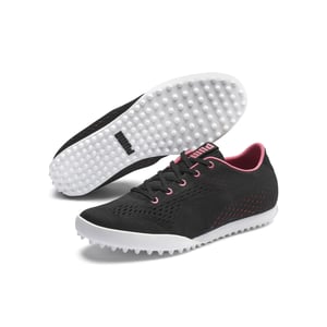 Puma Monolith Katze Em Golf Schnüre-up Schwarze Synthetik-Womens Trainer 192988 02