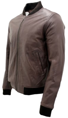 Varisty Leder-Bomberjacke