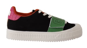 GCDS Mehrfarbige Wildleder Low Top Schnürschuhe für Damen