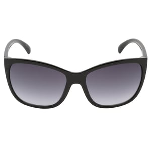 Calvin Klein Dunkelgraue Sonnenbrille mit Verlaufsglas und schwarzen Glasern