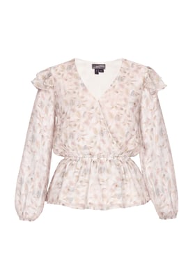 Dreimaster Bluse Damen Hell Braun
