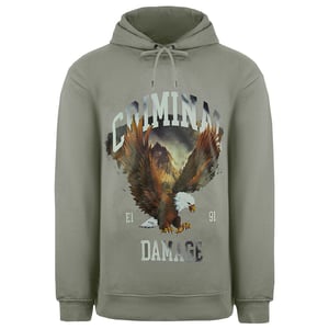 Kriminalschaden Eagle Mens Grey Hoodie