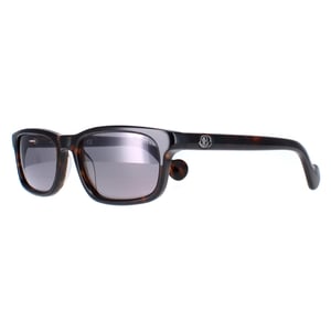 Moncler Rectangle Womens Dark Havana Rauch Spiegel ML0116